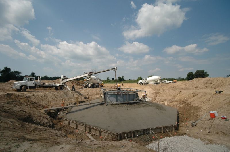 1500kW turbine base, port burwell